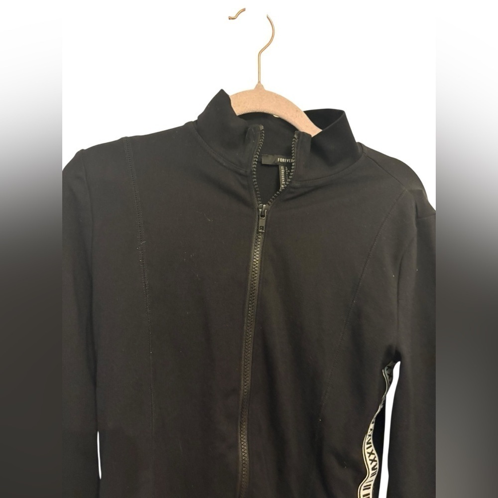 Forever 21 Black Zip-Up Bodysuit - Picture 2 of 3